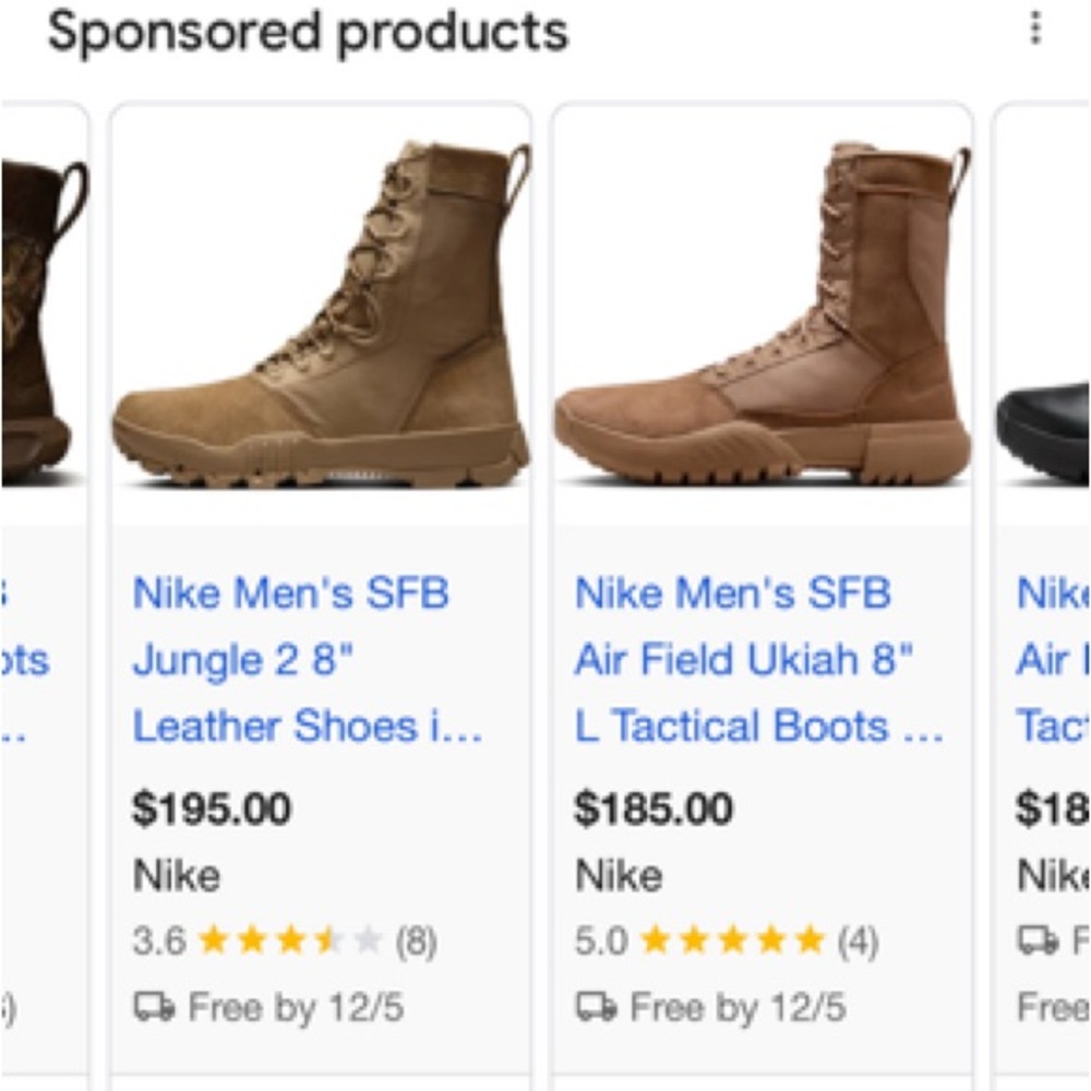Nike Men's SFB Jungle 2 8" Boots in Brown